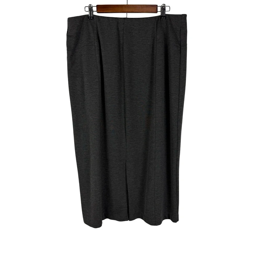 Maxim Liberty Gray Pencil Skirt Women's 18/20W‎ Pull-On Midi Office Career